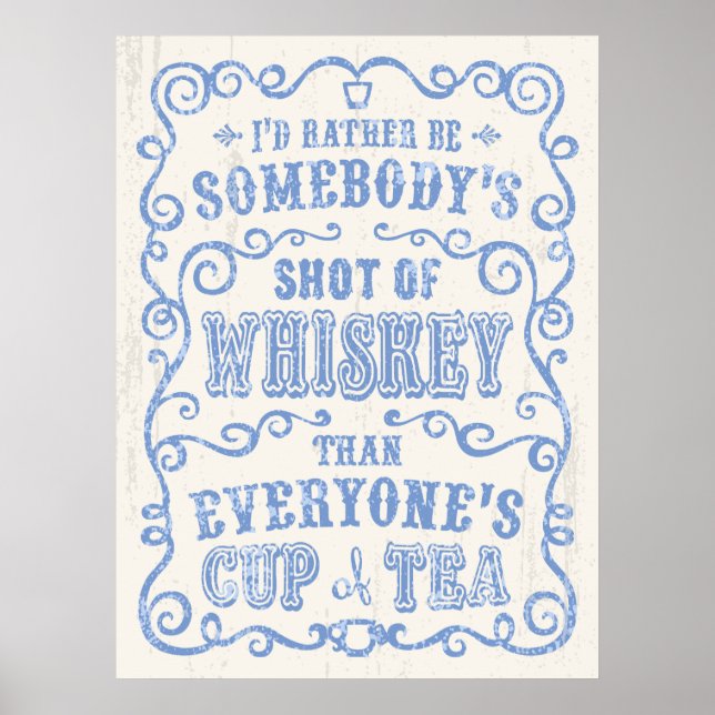 Cup of Whiskey Poster (Front)