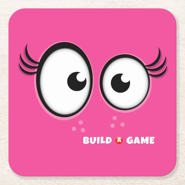 Cup Support Square Paper Coaster (Front)