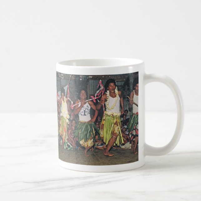Cup,Tongan Dancers, "Where the Day Begins" Coffee Mug (Right)