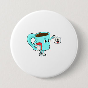 Cup with Coffee.PNG 3 Inch Round Button