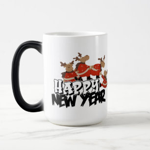 Cup with funny christmas deer