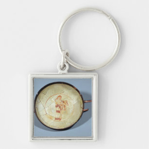 Cup without foot, standing Muse playing the lyre, Keychain