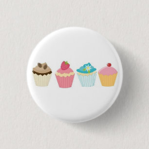 Cupcake 1 Inch Round Button