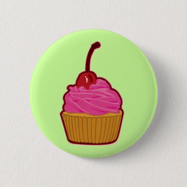 Cupcake 2 Inch Round Button (Front)