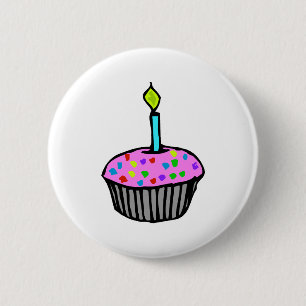 Cupcake 2 Inch Round Button