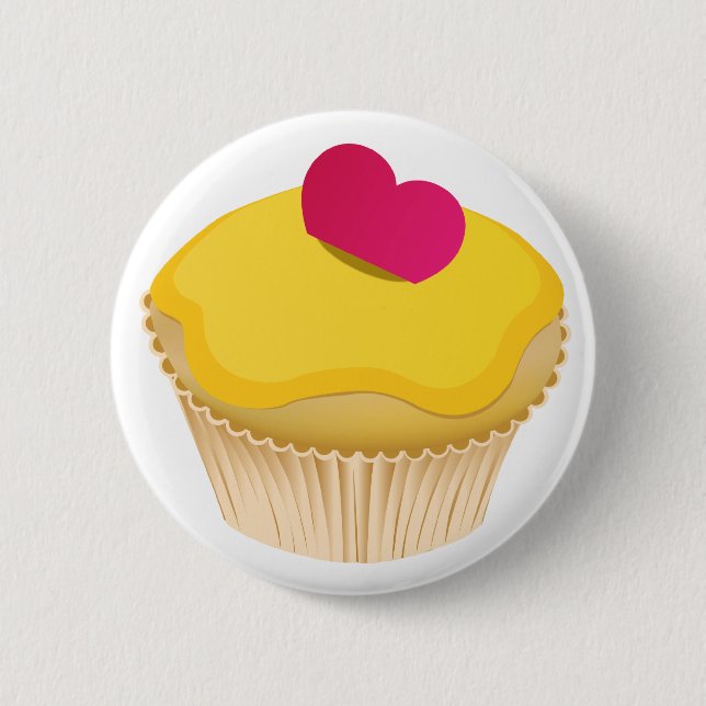 Cupcake 2 Inch Round Button (Front)