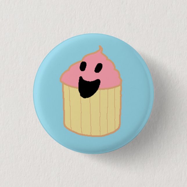 Cupcake 4 1 inch round button (Front)