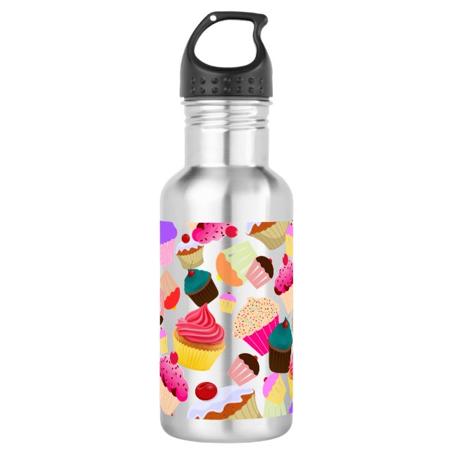 Cupcake 532 Ml Water Bottle (Front)
