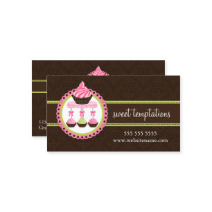 Cupcake and Cake Pops Bakery Business Card