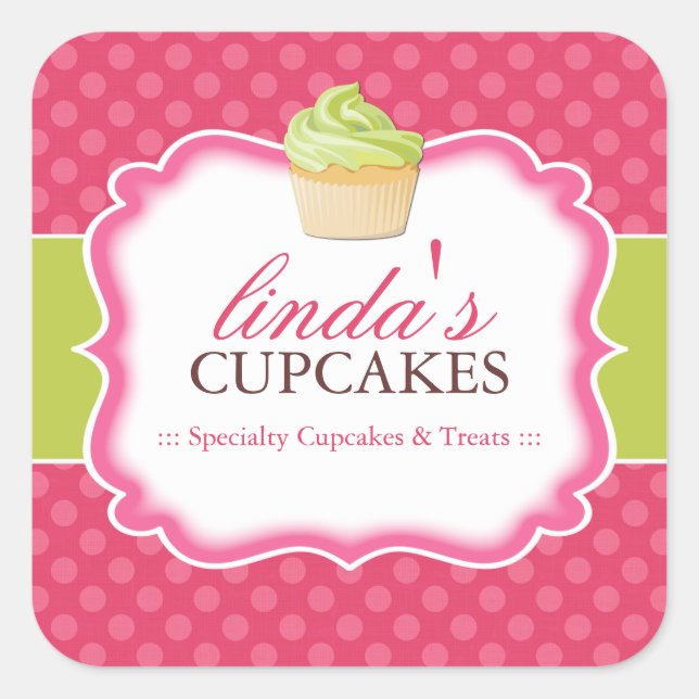 Cupcake and Dessert - Stickers Emballage (Devant)