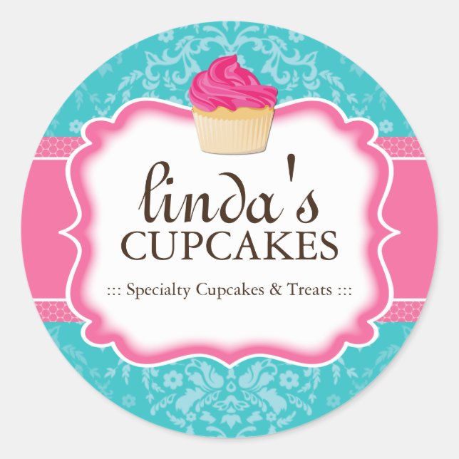 Cupcake and Dessert - Stickers Emballage (Devant)