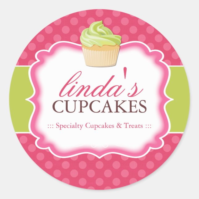 Cupcake and Dessert - Stickers Emballage (Devant)