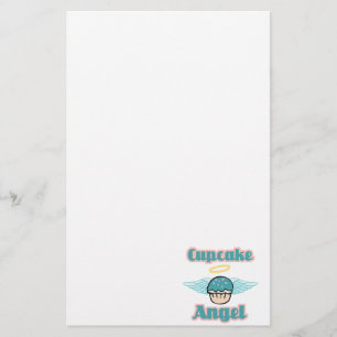 cupcake angel stationery