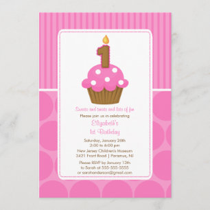Cupcake Anniversaire Invitation 1er Anniversaire r