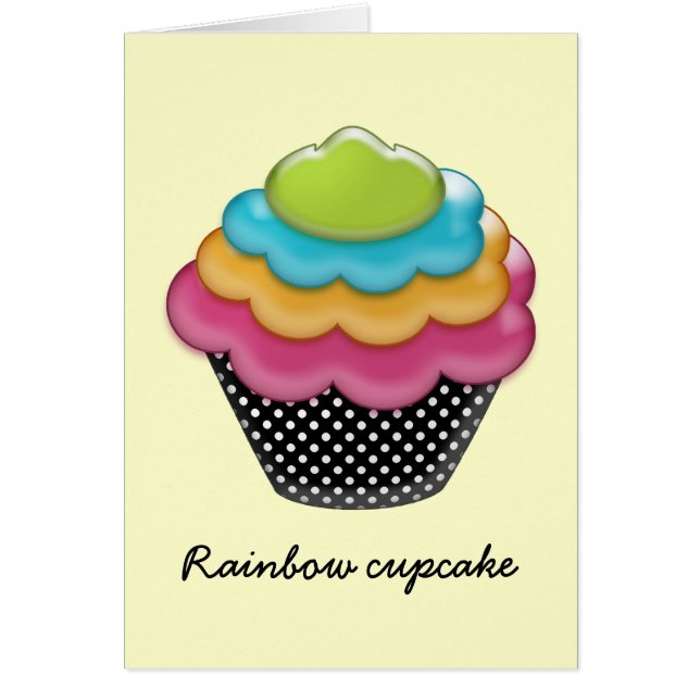 cupcake arc-en-ciel (Devant)