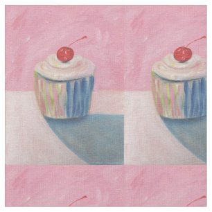 Cupcake Art Designer Fabric - Sew Linen & Cotton