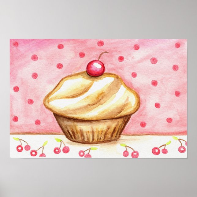 Cupcake Art Poster Print (Front)