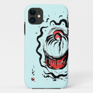 Cupcake avec cerise sur étui téléphonique bleu