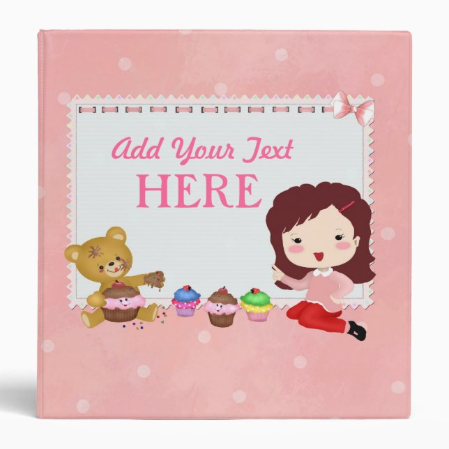 Cupcake Avery Binder (Front)