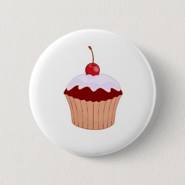 Cupcake Badge 2 Inch Round Button (Front)
