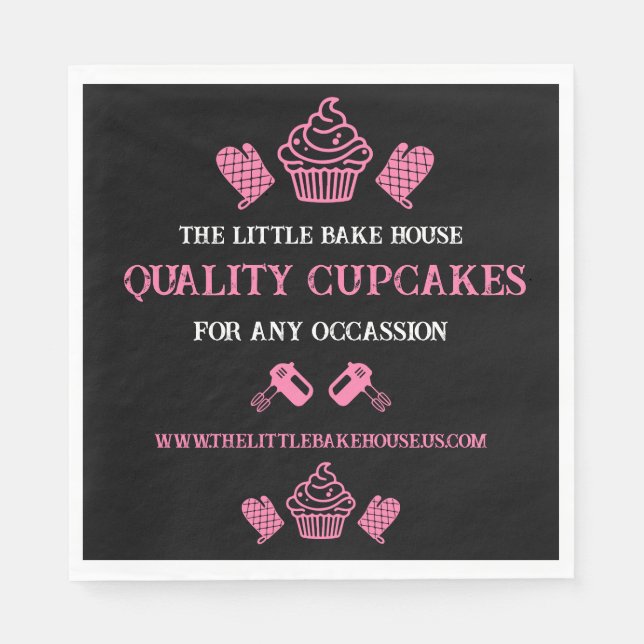 Cupcake Baker Napkin (Front)