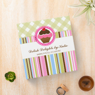 Cupcake Bakery 1.5 inch Binder