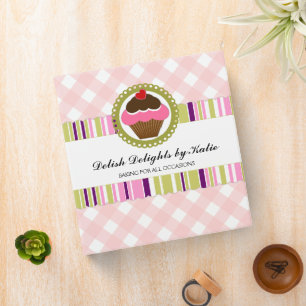 Cupcake Bakery 1.5 Inch Binder