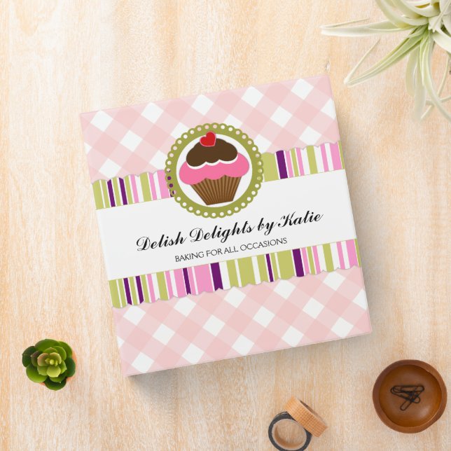 Cupcake Bakery 1.5 Inch Binder (In Situ)