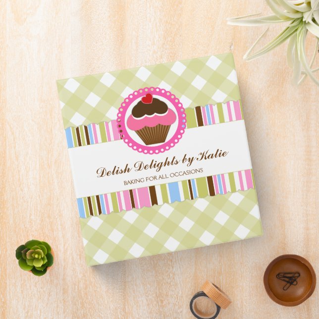Cupcake Bakery 1.5 inch Binder (In Situ)