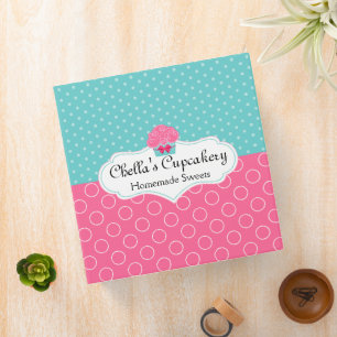 Cupcake Bakery 2 Inch Binder