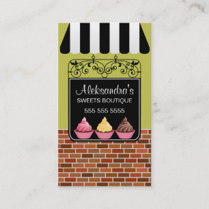 Cupcake Bakery Boutique Business Cards