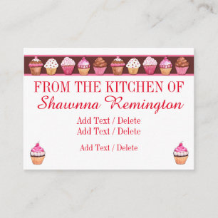 Cupcake / Bakery Business /  Enclosure Card