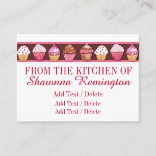 Cupcake / Bakery Business /  Enclosure Card