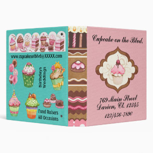 Cupcake Bakery / Caterer Binder - SRF