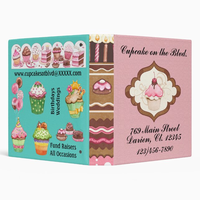 Cupcake Bakery / Caterer Binder - SRF (Background)