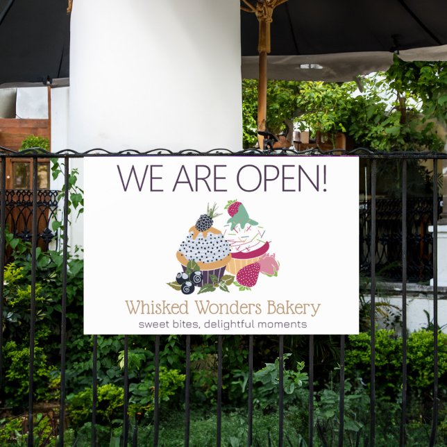 Cupcake Bakery Chef Banner (Cupcake Bakery Chef Banner)