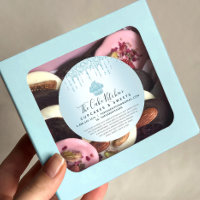 Cupcake Bakery Chef Turquoise Glitter Drips Legal
