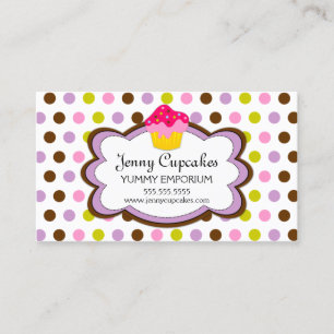 Cupcake Bakery Cloud Business Card