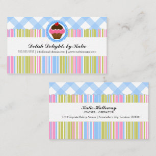 Cupcake Bakery Colourful Business Card