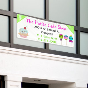 Cupcake Bakery Custom Banner