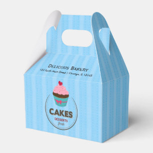 Cupcake Bakery Favor Box