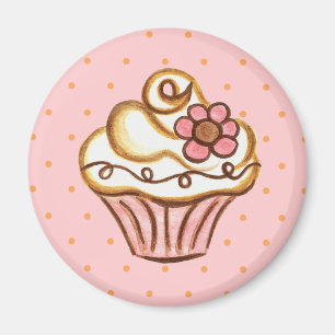 Cupcake Bakery Kitchen Magnet Gift