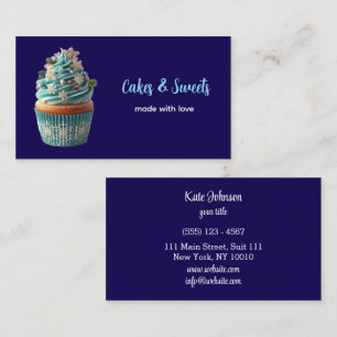 Cupcake Bakery Pastry Chef Catering Business Card