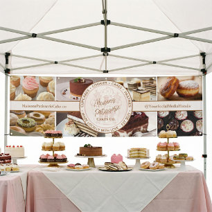 Cupcake Bakery Pastry Photo Collage Market Booth Banner