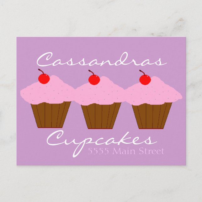 Cupcake Bakery Postcard (Front)