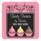 Cupcake Bakery Storefront Sign Square Stickers