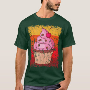 Cupcake Baking Baker Bakery Cake Vintage Retro  12 T-Shirt