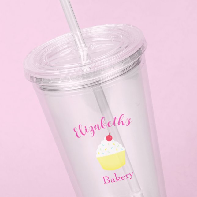 Cupcake Baking Birthday Acrylic Tumbler (Creator Uploaded)
