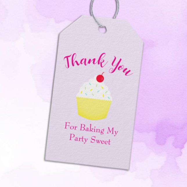 Cupcake Baking Birthday Gift Tags (Creator Uploaded)