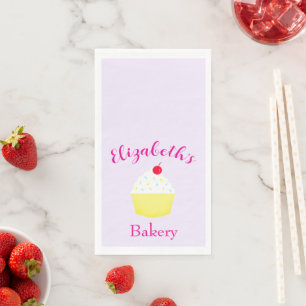 Cupcake Baking Birthday Napkin